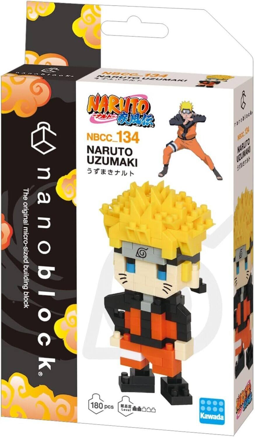 The corrected text is:

"NBCC 134 NARUTO UZUMAKI A - NARUTO caroblock N82C.104 13A NBCC_134 NARUTO UZUMAKI UZUMAKI The original micro-sized @ building block nanoblock! 180 pcs Lovel Kawada"