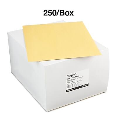 250/Box  
Staples  
10 x 13 Catalog Envelopes  
10 K EasyClose