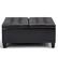 Front. Simpli Home - Harrison 36 inch Wide Transitional Square Coffee Table Storage Ottoman in Tanners Brown Faux Leather - Tanner's Brown.