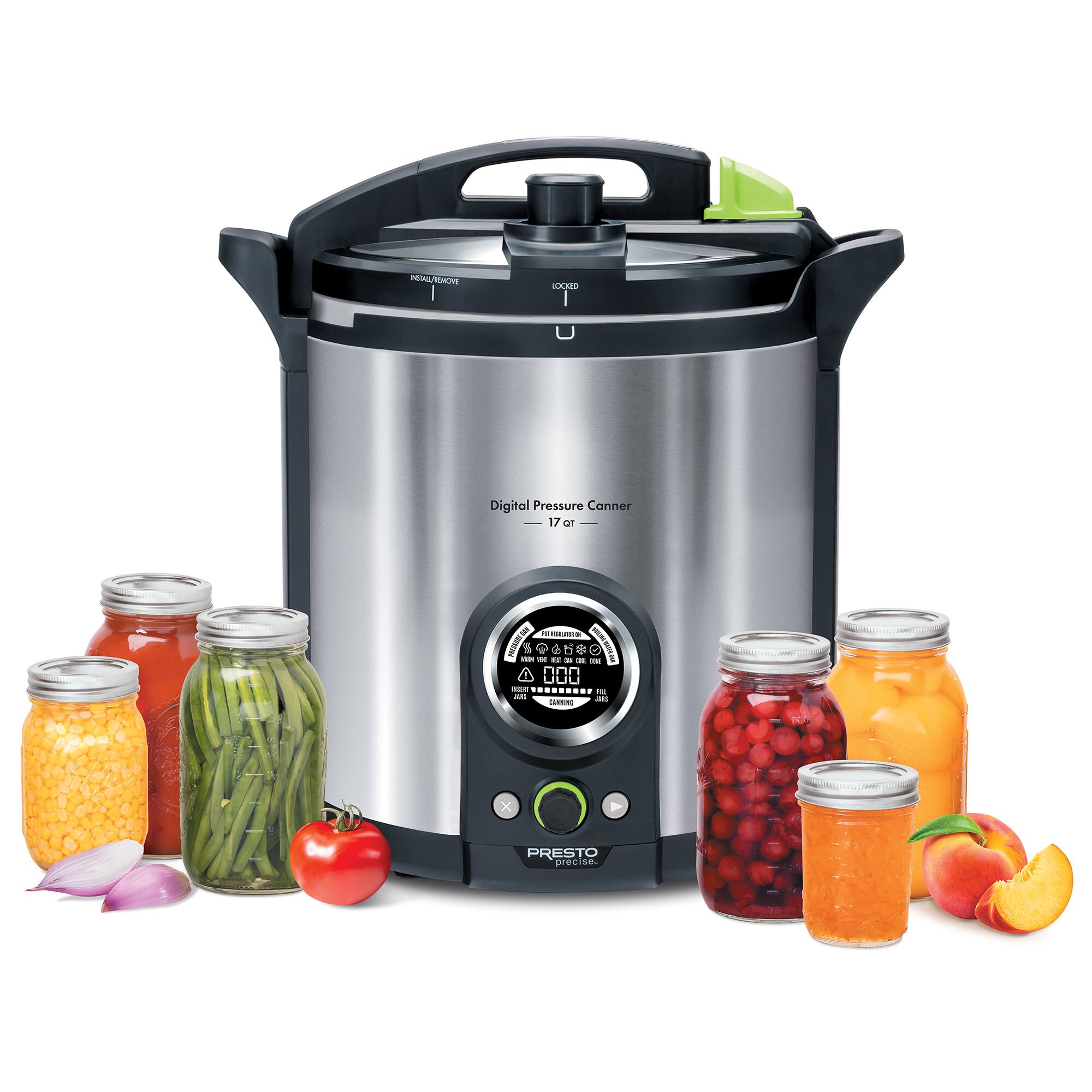Digital Pressure Canner  
17 qt  

PRESTO  
PRECISION