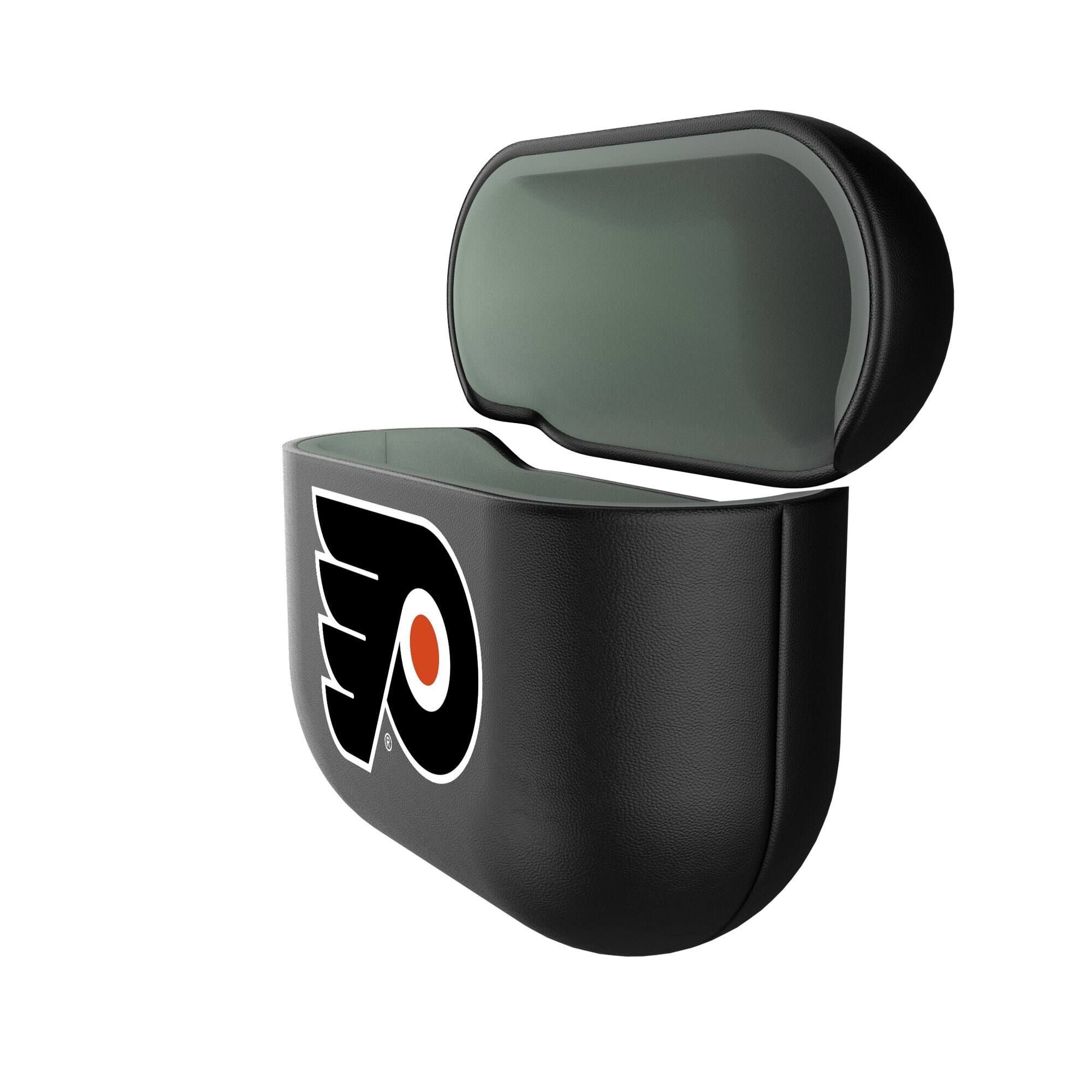 Alt View 1. Keyscaper - Philadelphia Flyers Philadelphia Flyers Insignia AirPods 4th Generation Case Cover - No Size - Black.