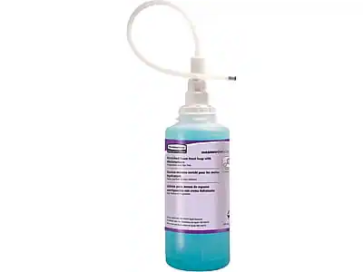 Front. RubberMaid - Foaming Hand Soap Refill for OneShot Dispenser, Citrus Scent, 4/Carton - Clear.