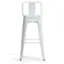 Left. Simpli Home - Rayne 30 inch Metal Bar Stool (Set of 2) - White.