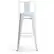 Left. Simpli Home - Rayne 30 inch Metal Bar Stool (Set of 2) - White.