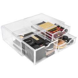 Sorbus - 3 LargeAcrylic Drawers - for Organizing Make up, Nail Polish, Hair Accessories, and Beauty Supplies - Clear