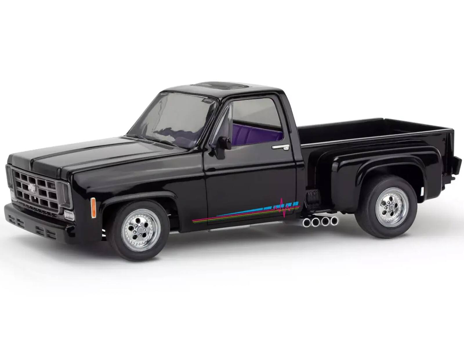 Alt View 4. Revell - Level 4 Model Kit 1977 Chevrolet Street Pickup Truck 1/25 Scale Model by Revell.