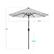 The dimensions of the umbrella are as follows:
- Diameter: 10 feet
- Height: 8 feet
- Shaft Diameter: 40 inches