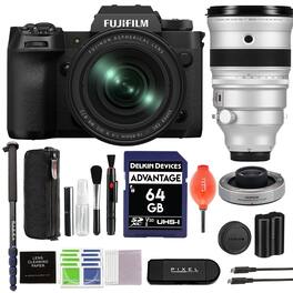 Bundle - Fujifilm - X-H2 Mirrorless Camera with XF16-80mm Lens + XF 200MM F2 Lens + 1.4X Telconverter