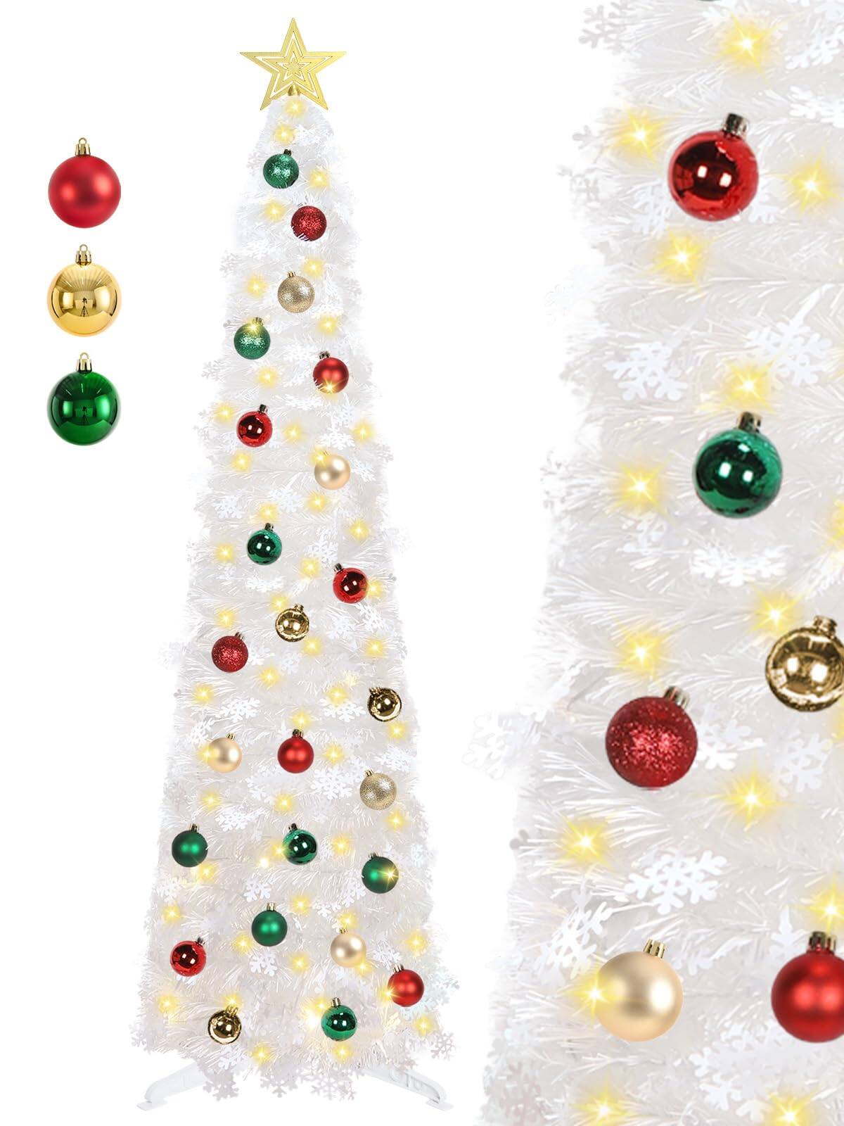 White - Snowflakes 5ft