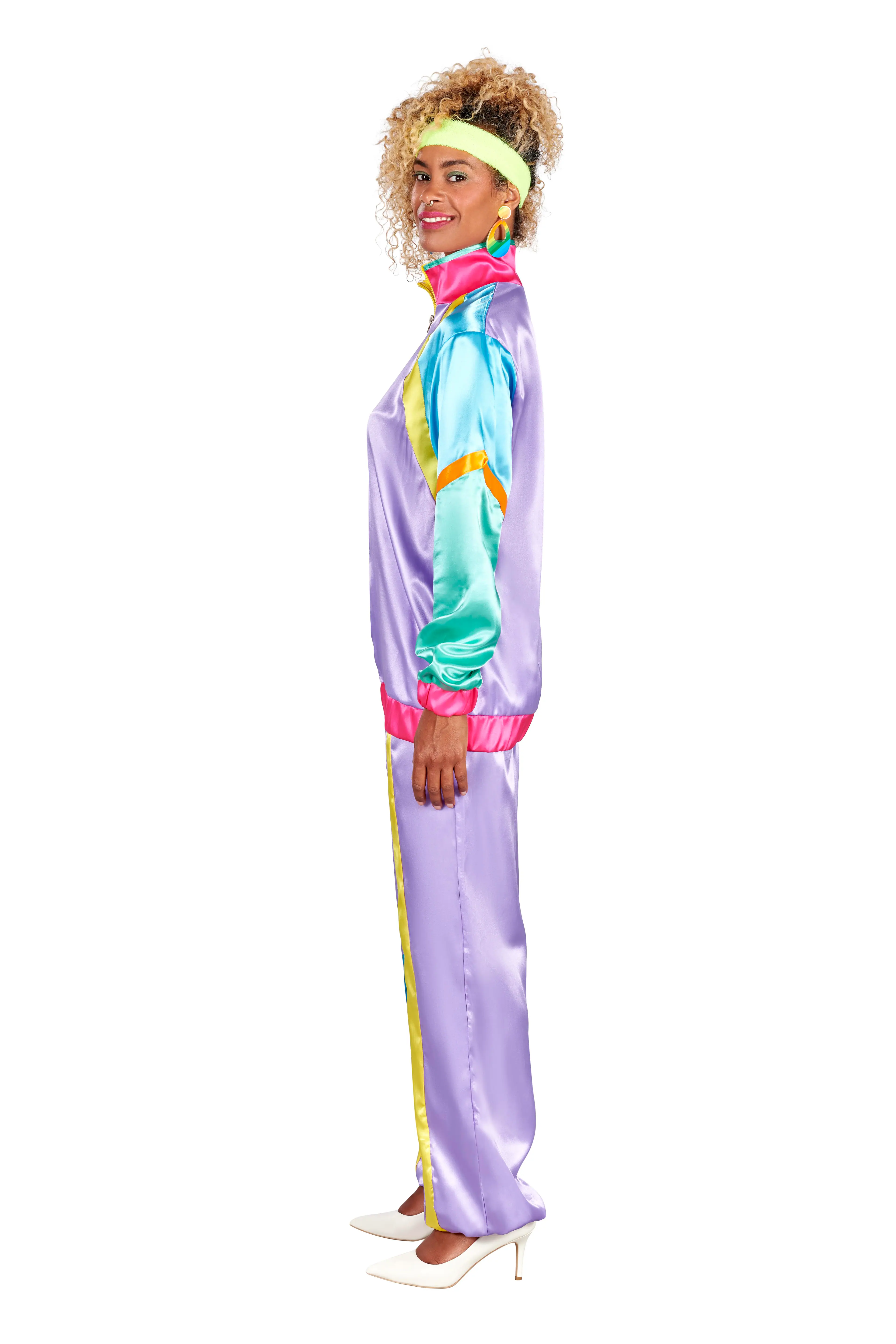 Alt View 10. Busy Bee - 80s Tracksuit Adult Costume | Standard - Purple.