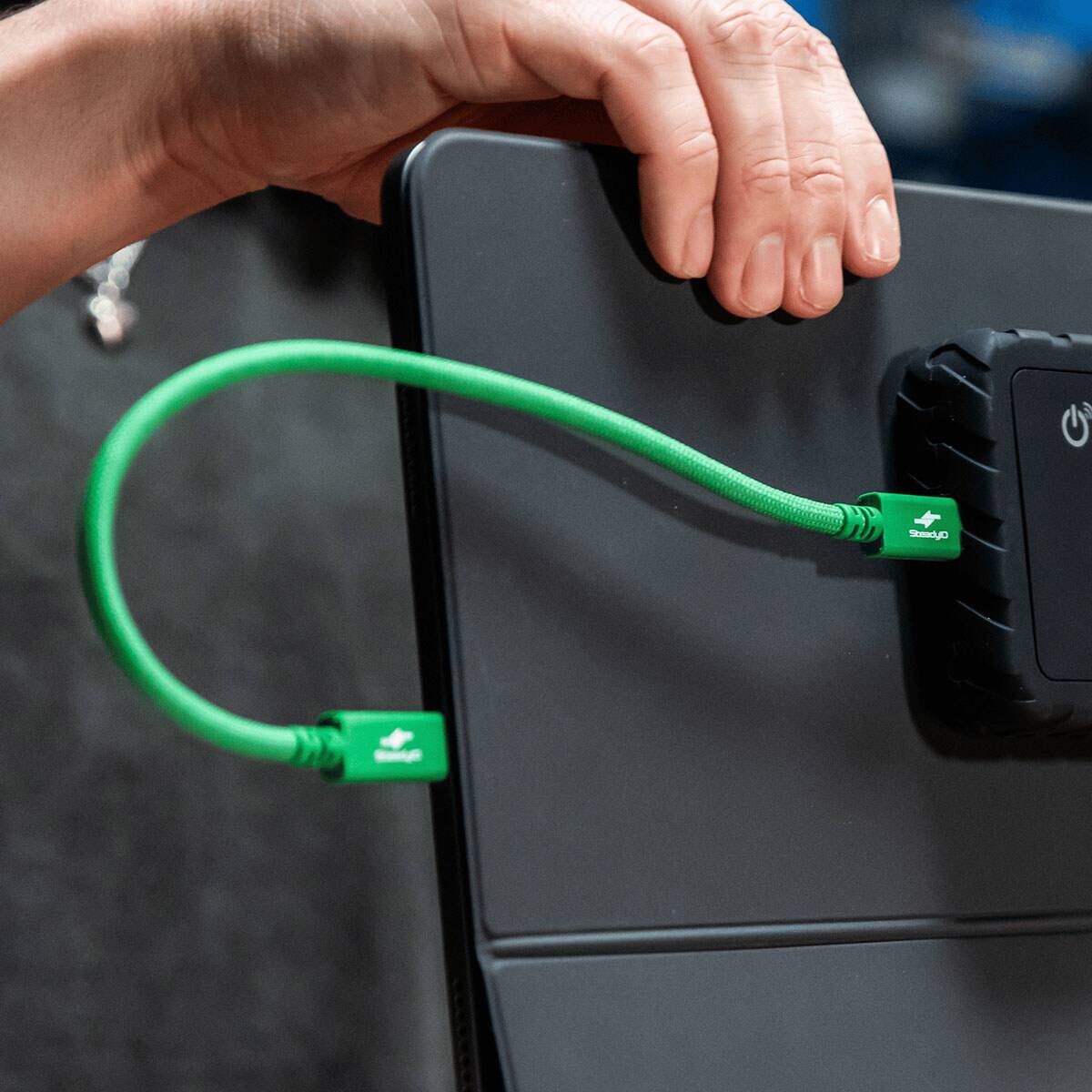 Alt View 8. Glyph Technologies - Glyph Technologies Connect+ 240W 80Gbps USB 4.0 Type-C Cable, Green, 6.6'.