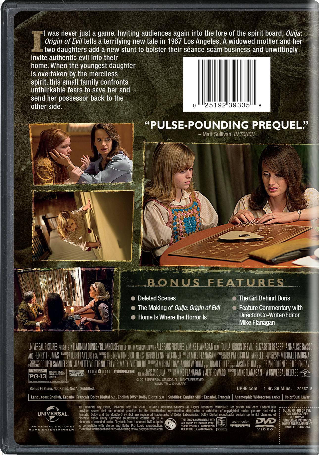 Angle. Ouija: Origin of Evil [DVD].