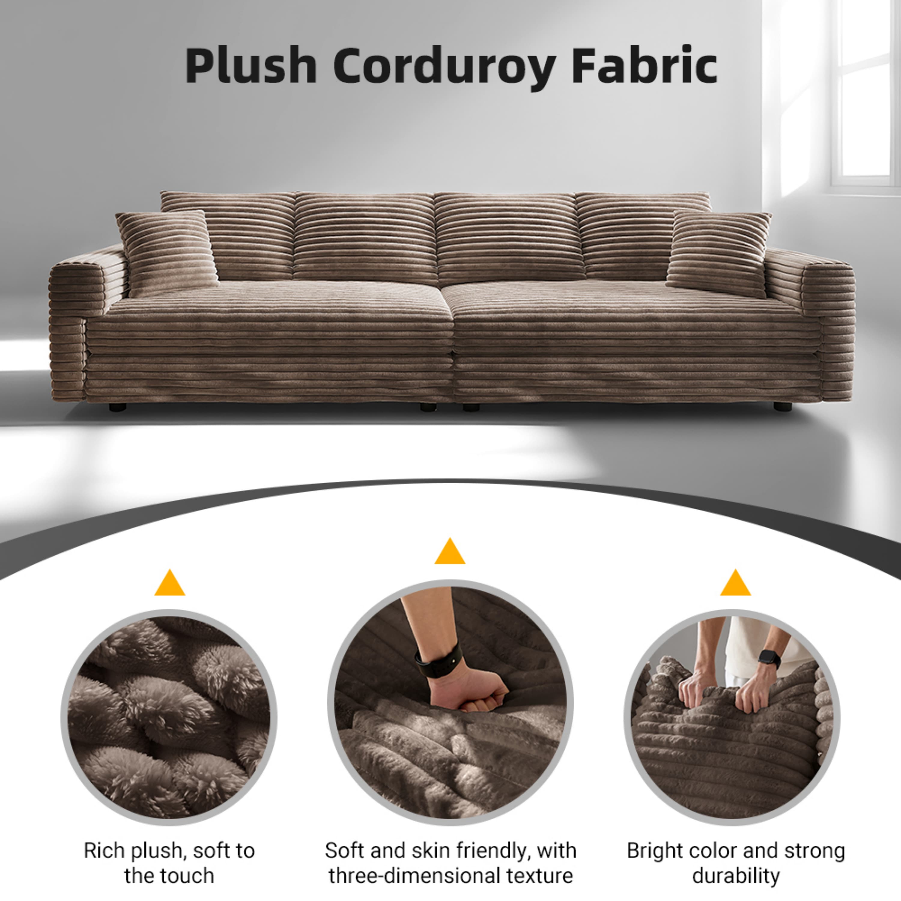 Plush Corduroy Fabric

- Rich plush, soft to the touch
- Soft and skin friendly, with three-dimensional texture
- Bright color and strong durability