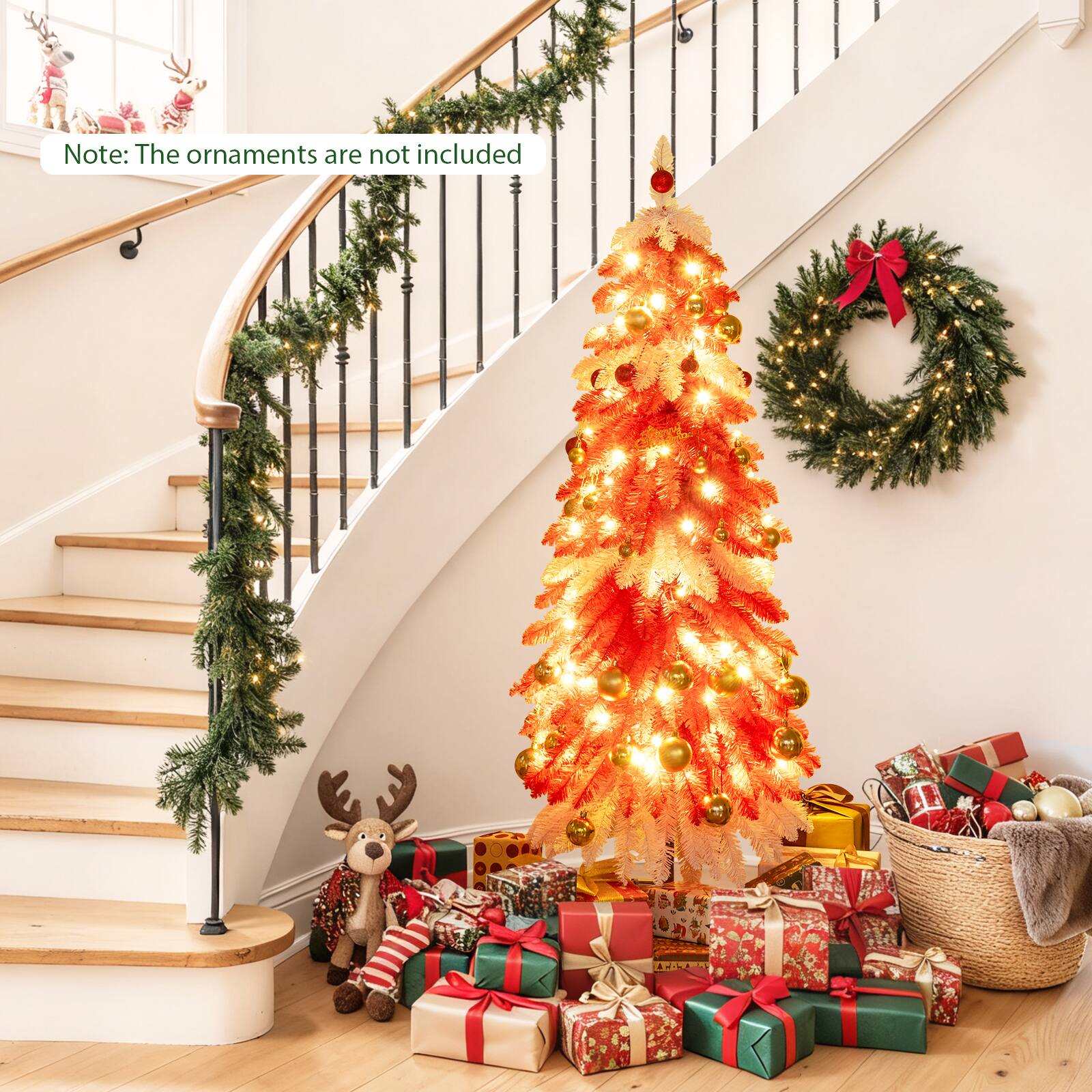 Note: The ornaments are not included