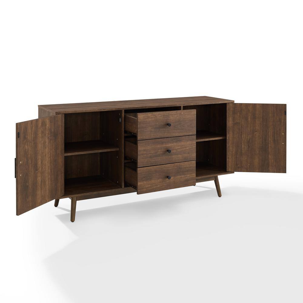 Left. Crosley Furniture - Lucas Sideboard - Brown.