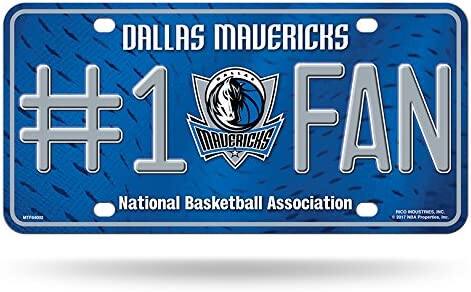 Dallas Mavericks #1 Fan Metal License Plate Tag - Number One! Let's Go!!