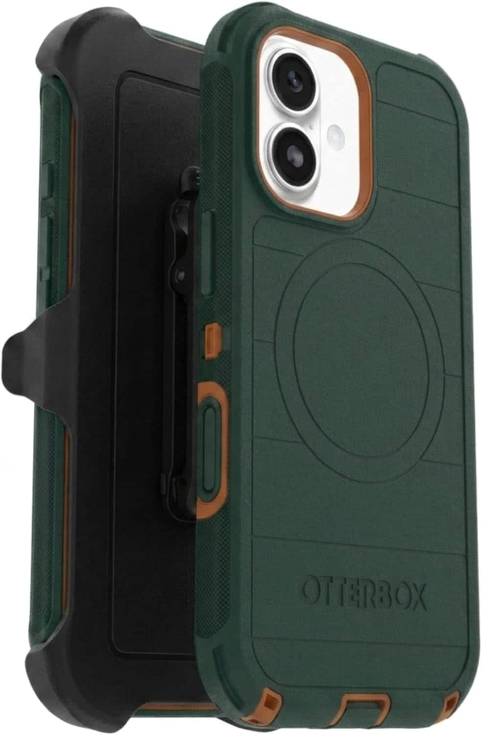OtterBox - iPhone 17 (Only) - Defender Series Case - Holster Clip Included - Snaps on MagSafe - Tough - Rugged & Durable - Green Intrigue price history on PriceWatchPro