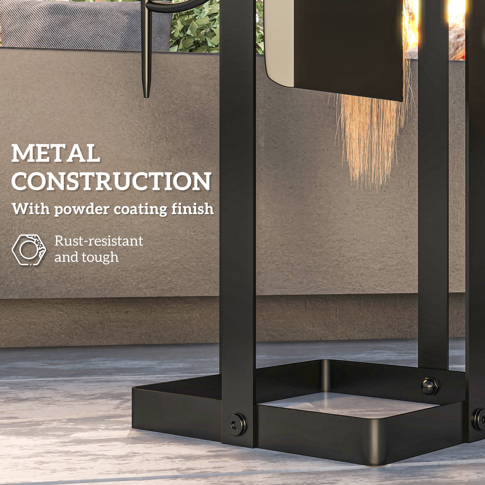 METAL CONSTRUCTION
With powder coating finish
Rust-resistant and tough