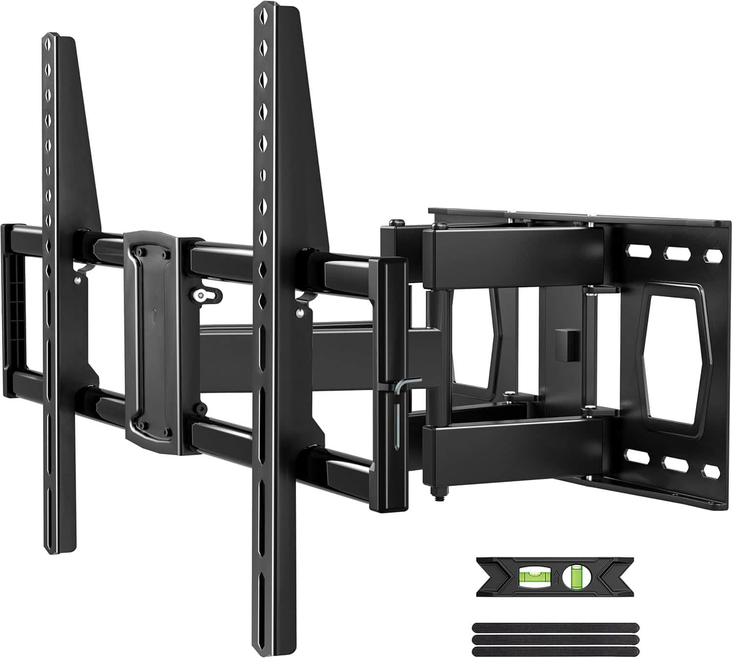 FINEAK - Full Motion TV Wall Mount for 37-85 Inch TVs Swivel and Tilt - Black