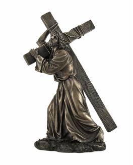 Veronese Design - Bronzed Jesus on the Way to Calvary Statue - Bronze