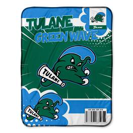 Chad & Jake - Tulane Green Wave 30" x 40" Comic Theme Baby Blanket - Multicolor