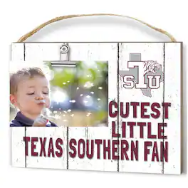 Jardine - Texas Southern Tigers 8'' x 10'' Cutest Little Weathered Logo Clip Photo Frame - White