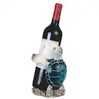 Front. FC Design - FC Design 8"H Sea Turtle Wine Rack Bottle Holder Dining Room Figurine - Multicolor.