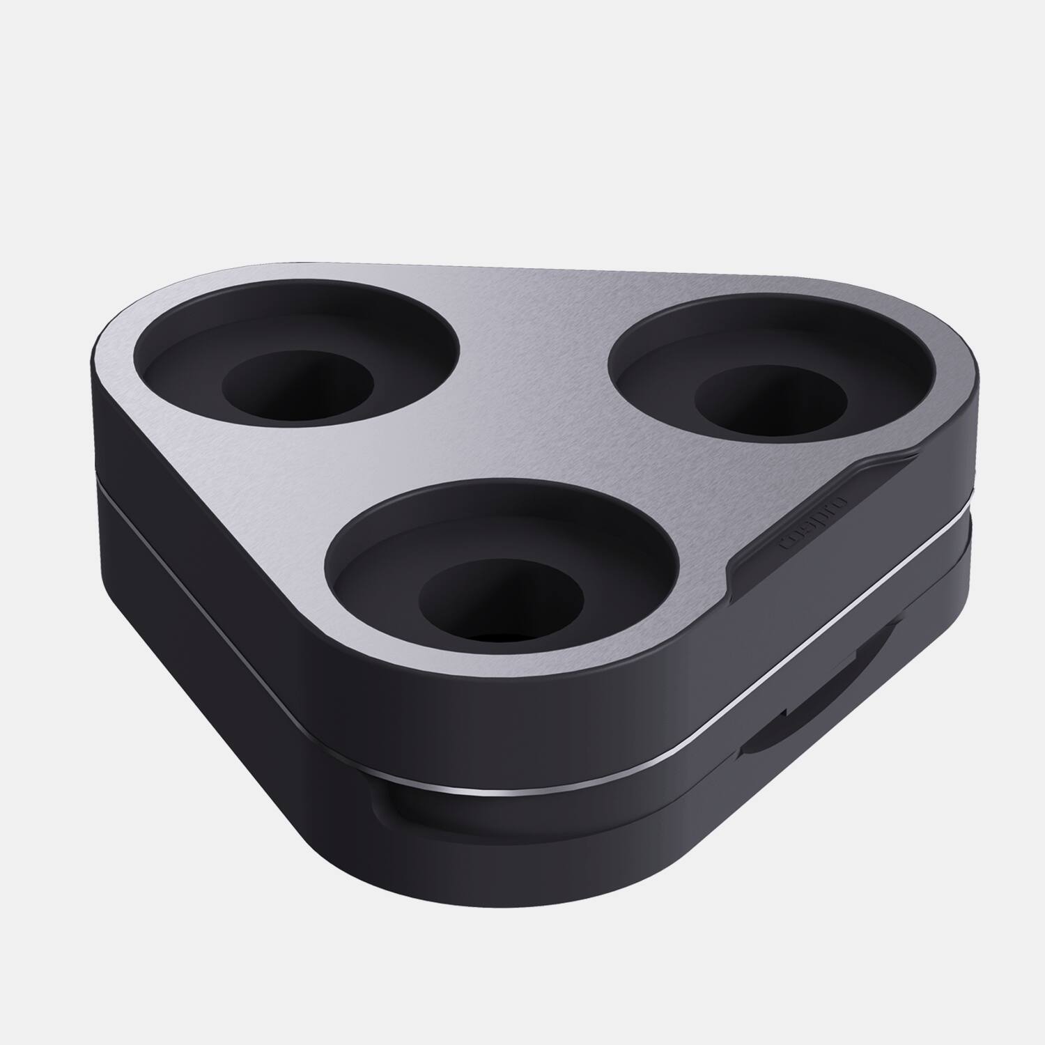 Back. Cospro - Electric Salt and Pepper 3 Grinder Set - Stainless Steel.