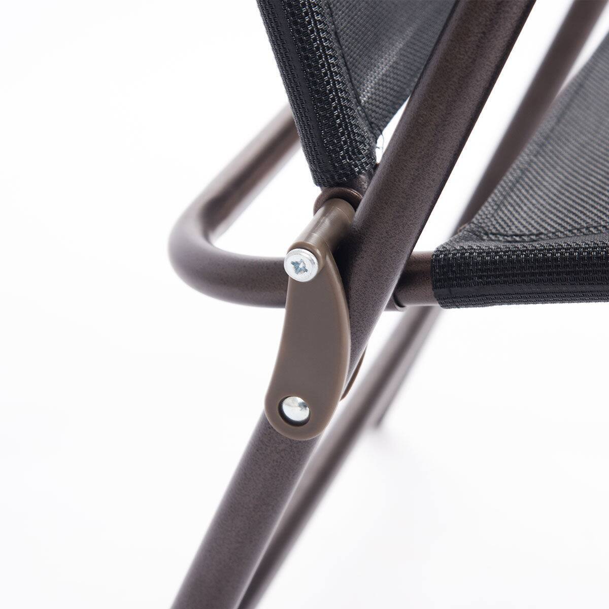 Alt View 7. Costway - Costway Set of 2 Patio Folding Sling Back Chairs Camping Deck Garden Beach - Black.