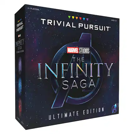 2+ PLAYERS, AGES 12+ TRIVIAL PURSUIT MARVEL STUDIOS THE INFINITY SAGA ULTIMATE EDITION