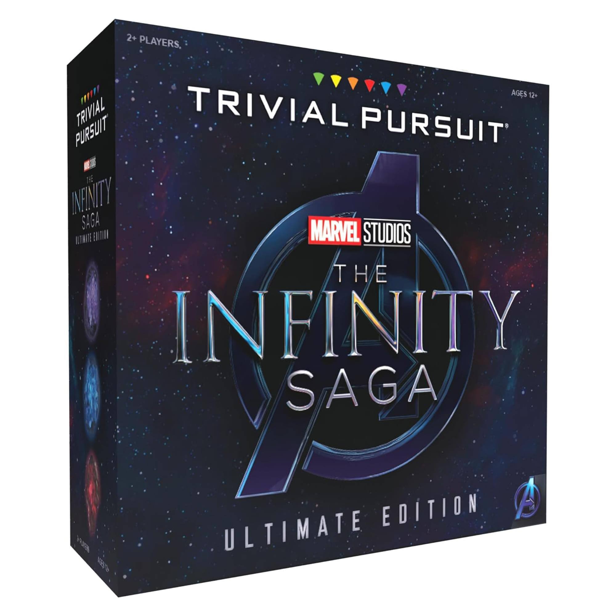 2+ PLAYERS, AGES 12+ TRIVIAL PURSUIT MARVEL STUDIOS THE INFINITY SAGA ULTIMATE EDITION