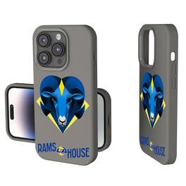 Keyscaper - NFL - Los Angeles Rams 2024 Illustrated Limited Edition Soft Touch iPhone Case - 15 - Gray