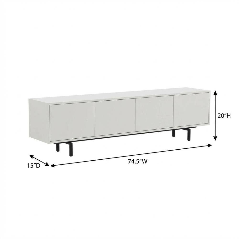 20"H 15"D 74.5"W