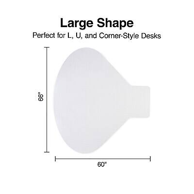 Large Shape  
Perfect for L, U, and Corner-Style Desks  
66"  
60"