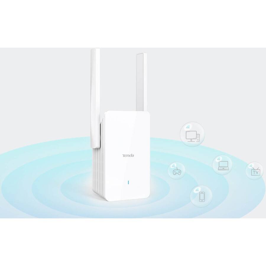Alt View 8. Tenda - Tenda A33 Dual Band Wi-Fi 6 IEEE 802.11 a/b/g/n/ac/ax 2.91 Gbit/s Wireless Range Extender - 2.40 GHz, 5 GHz - 2 x - Unknown.