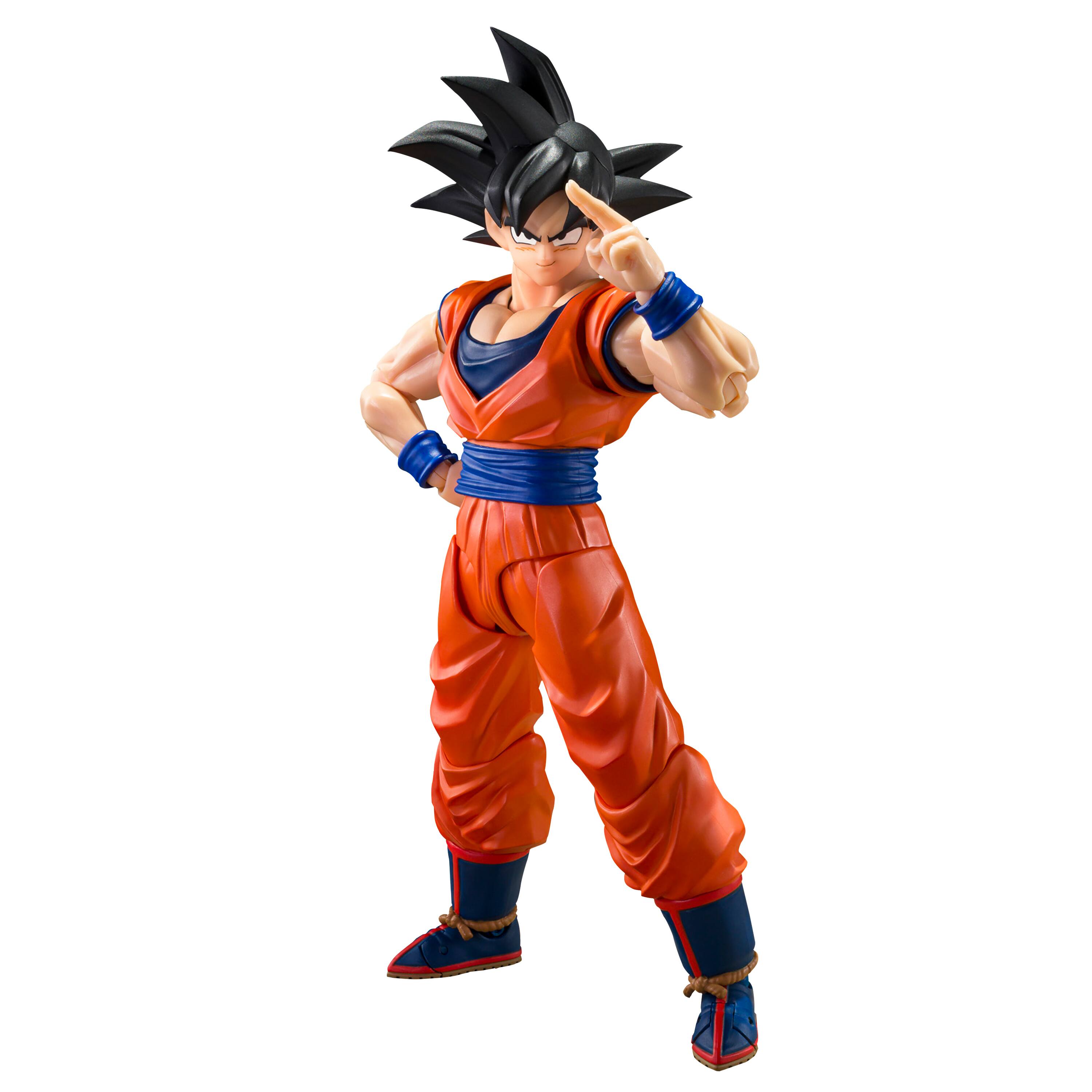 Angle. Bandai - 5.5" Son Goku (The Kind-Hearted Saiyan) - Dragon Ball Z - Tamashii Nations S.H.Figuarts.