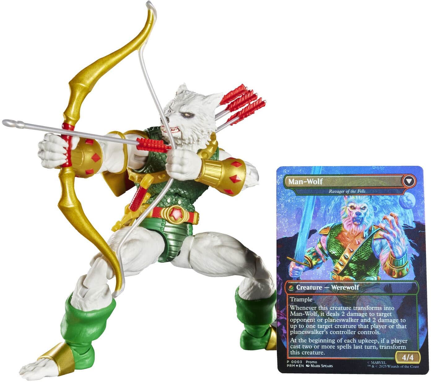 Hasbro - Collectibles - Spider-Man - Marvel Legends x Magic: The Gathering - Man-Wolf Action Figure - Collectibles - Multicolor - Front_Zoom