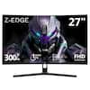 Z-EDGE 27" 300Hz 1 MPRT ms 1500 R FHD 1920X1080