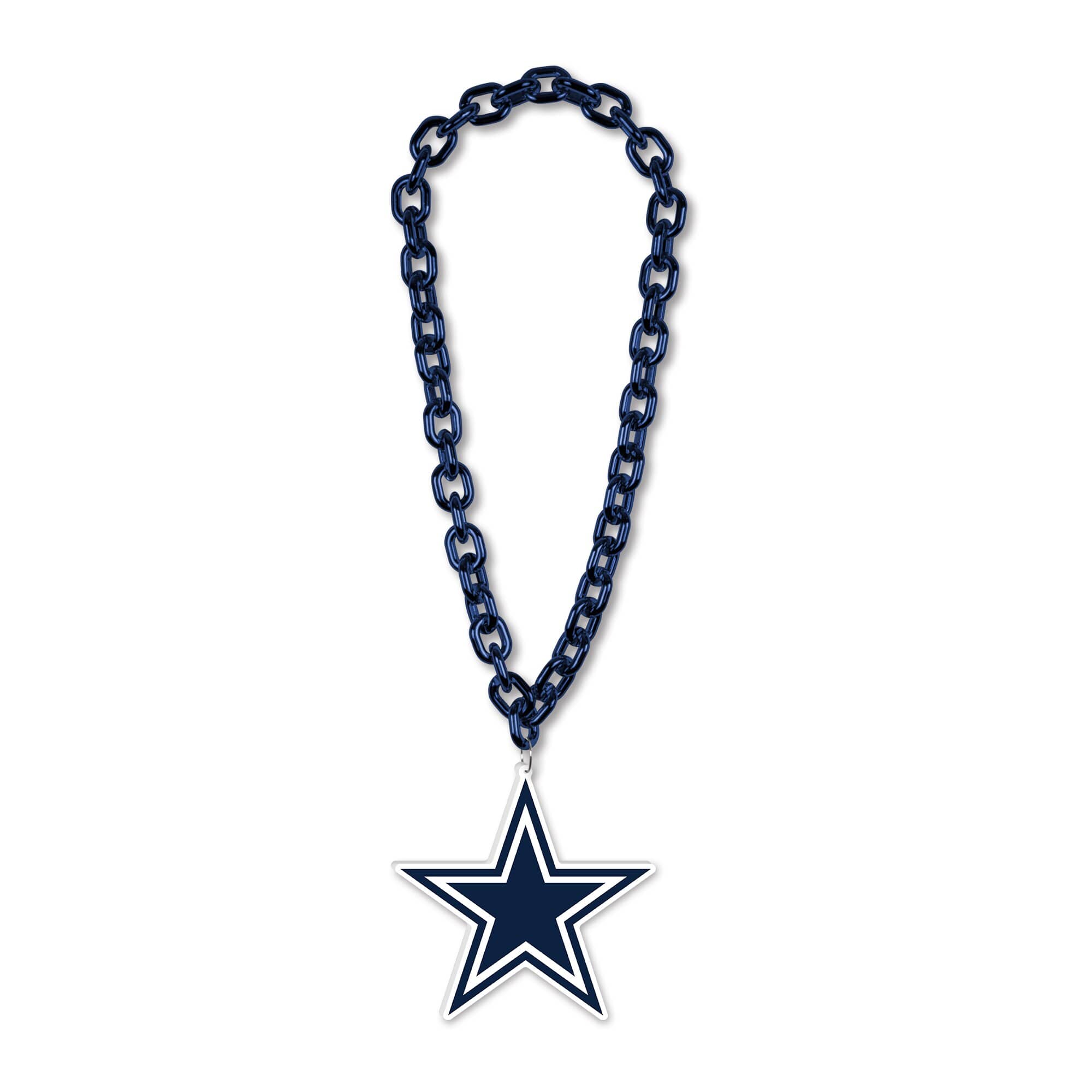 WinCraft - Dallas Cowboys Big Chain Logo Plastic Necklace - Multicolor price history on PriceWatchPro
