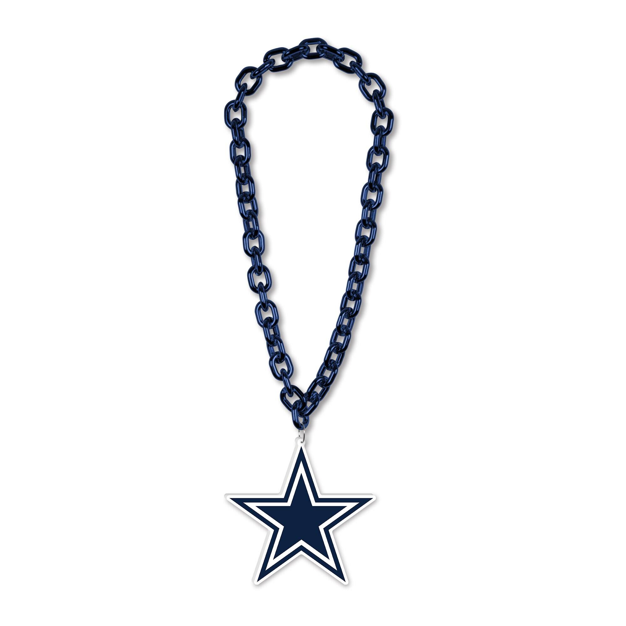 WinCraft - Dallas Cowboys Big Chain Logo Plastic Necklace - Multicolor