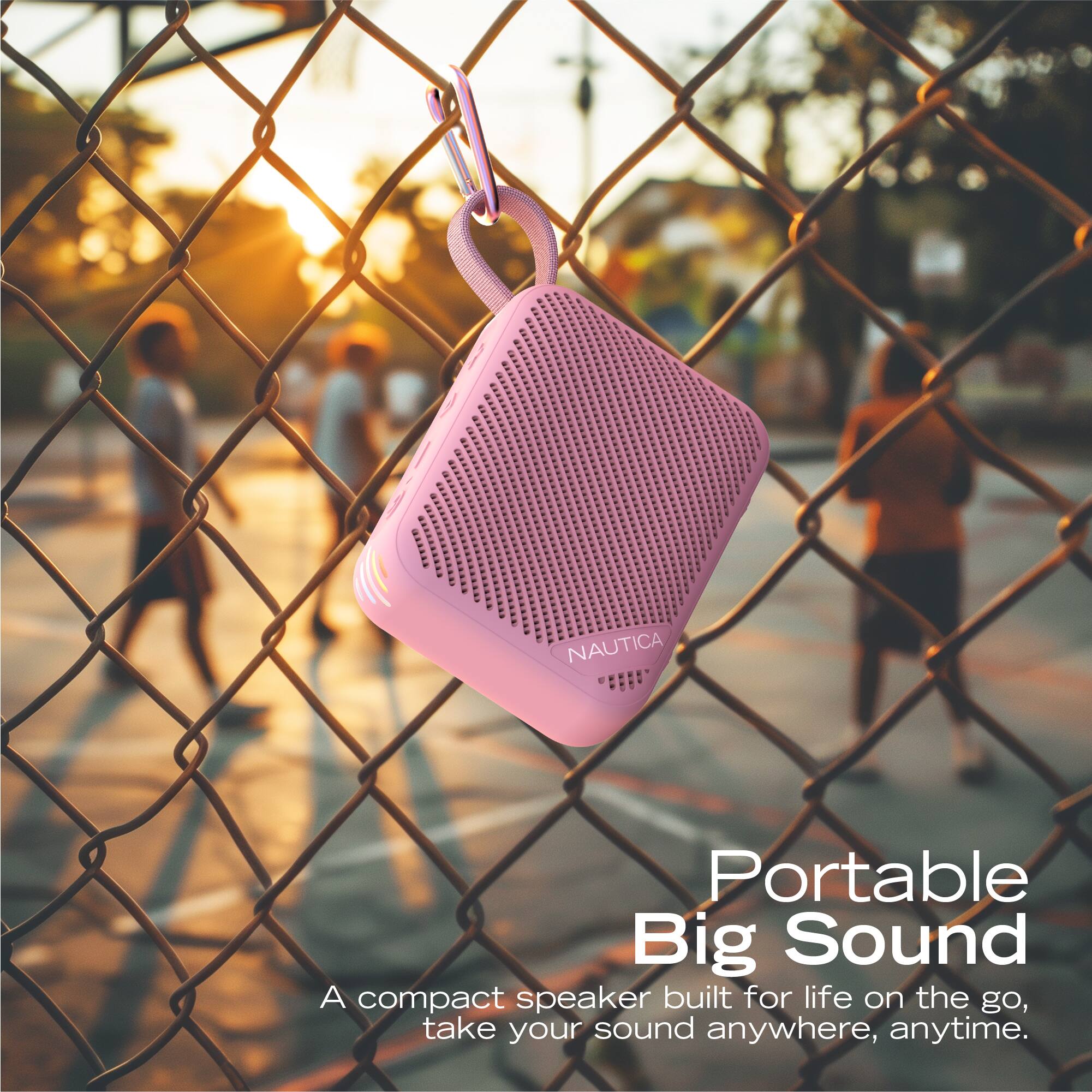 NAUTICA Portable Big Sound  
A compact speaker built for life on the go, take your sound anywhere, anytime.