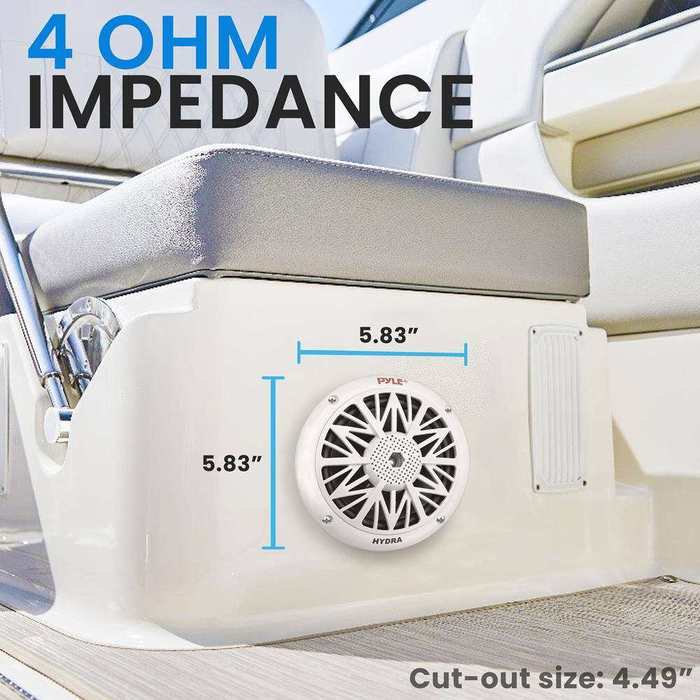 4 OHM IMPEDANCE

5.83"  
5.83"  
Cut-out size: 4.49"