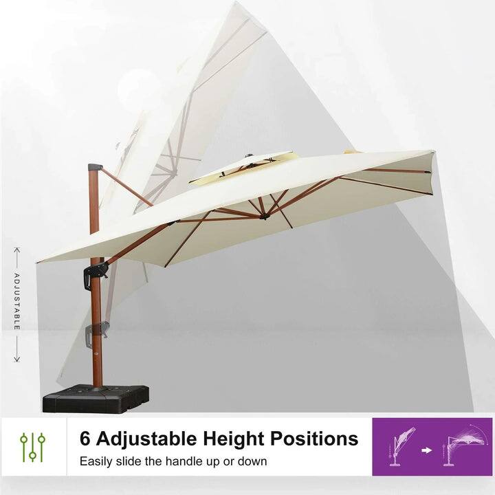6 Adjustable Height Positions  
Easily slide the handle up or down