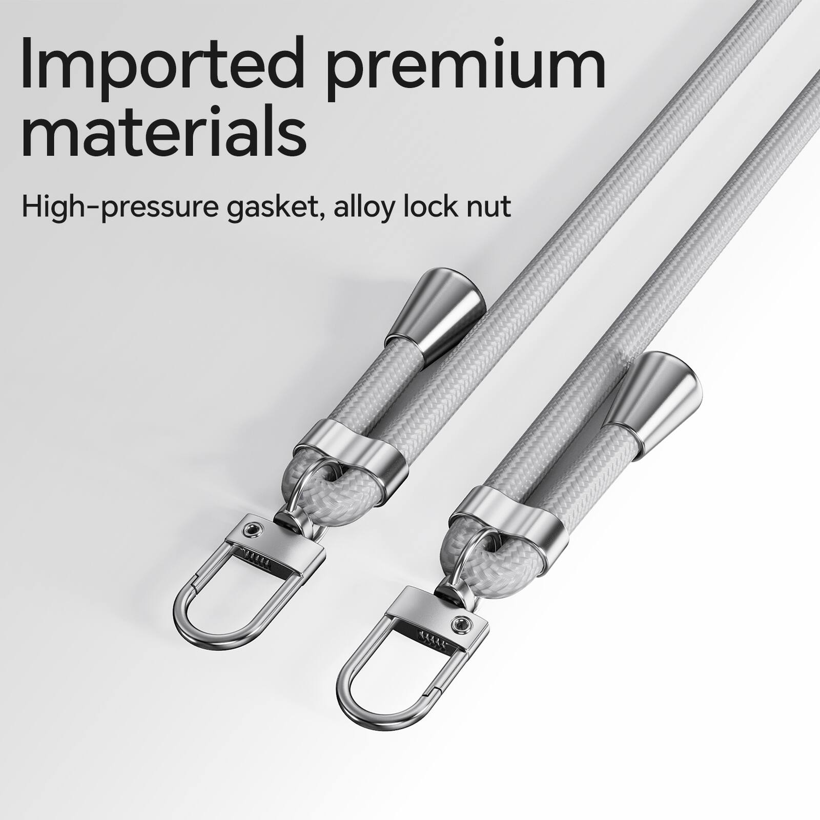 Imported premium materials  
High-pressure gasket, alloy lock nut