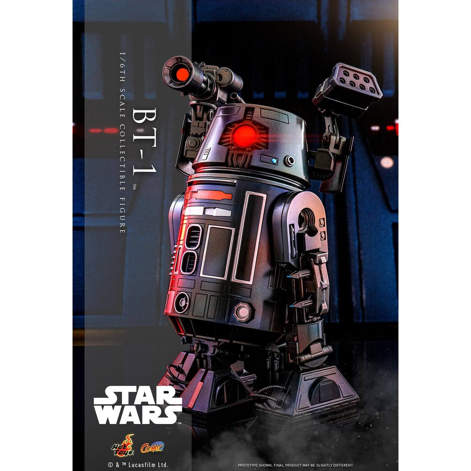 1/6TH SCALE COLLECTIBLE T-1 M FIGURE STAR WARS w S NEEO COMC Taye & & Lucasfilm Ltd. ROTOTIVE GHOWN FINAL PROTOTYPE SHOWN. FINAL PRODUCT MAY BE SLIGHTLY DIFFERENT