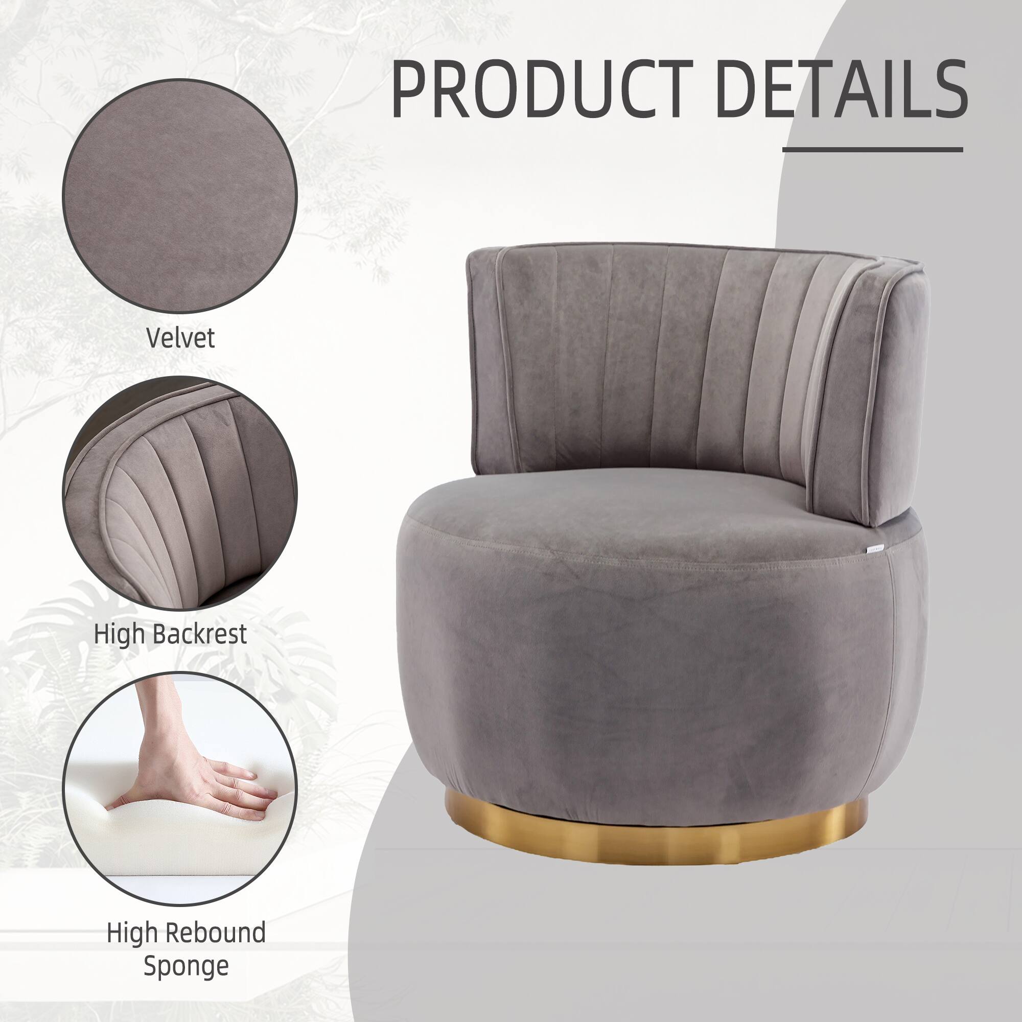 PRODUCT DETAILS

- Velvet
- High Backrest
- High Rebound Sponge