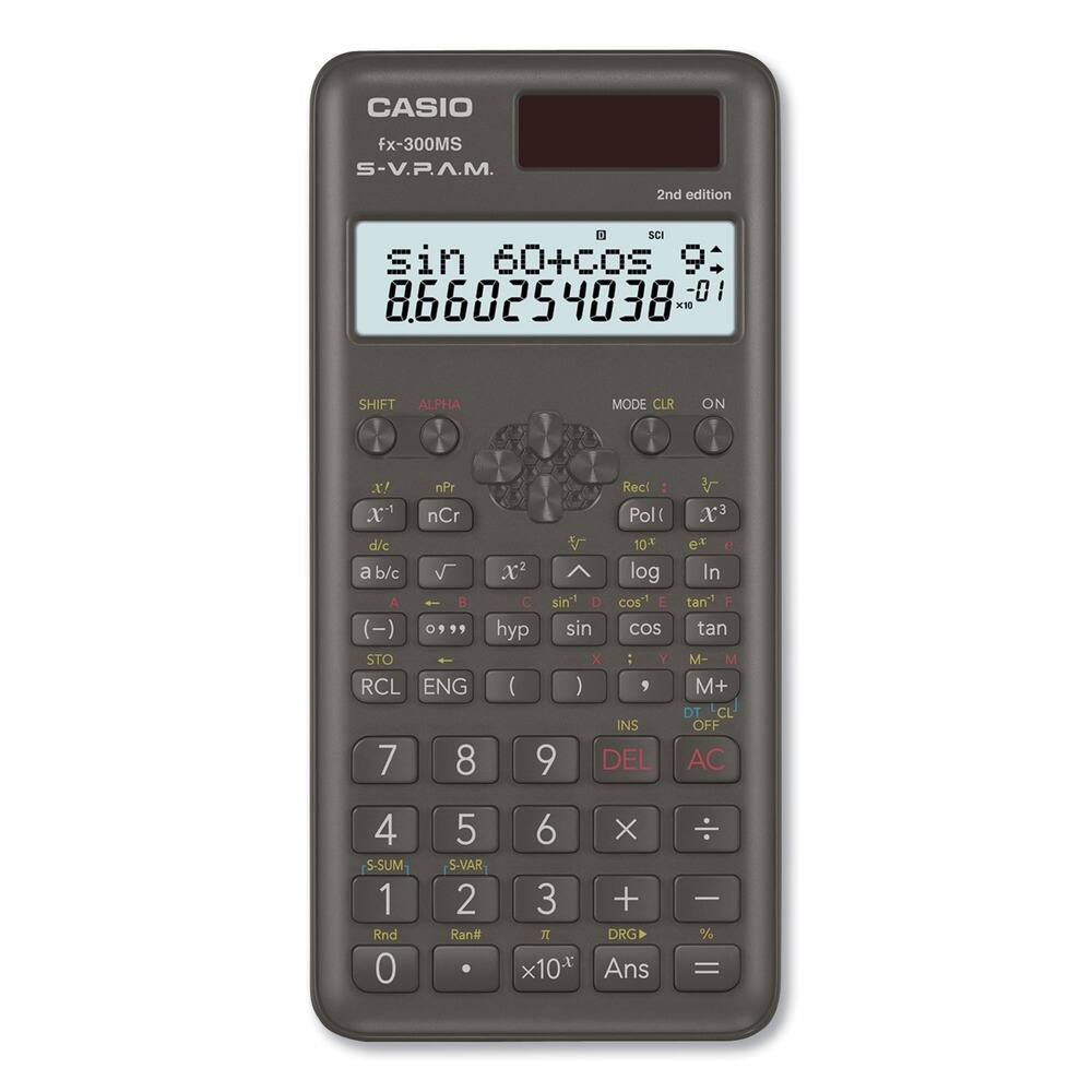 Casio - FX300MSPLUS2 12-Digit LCD Scientific Calculator - false