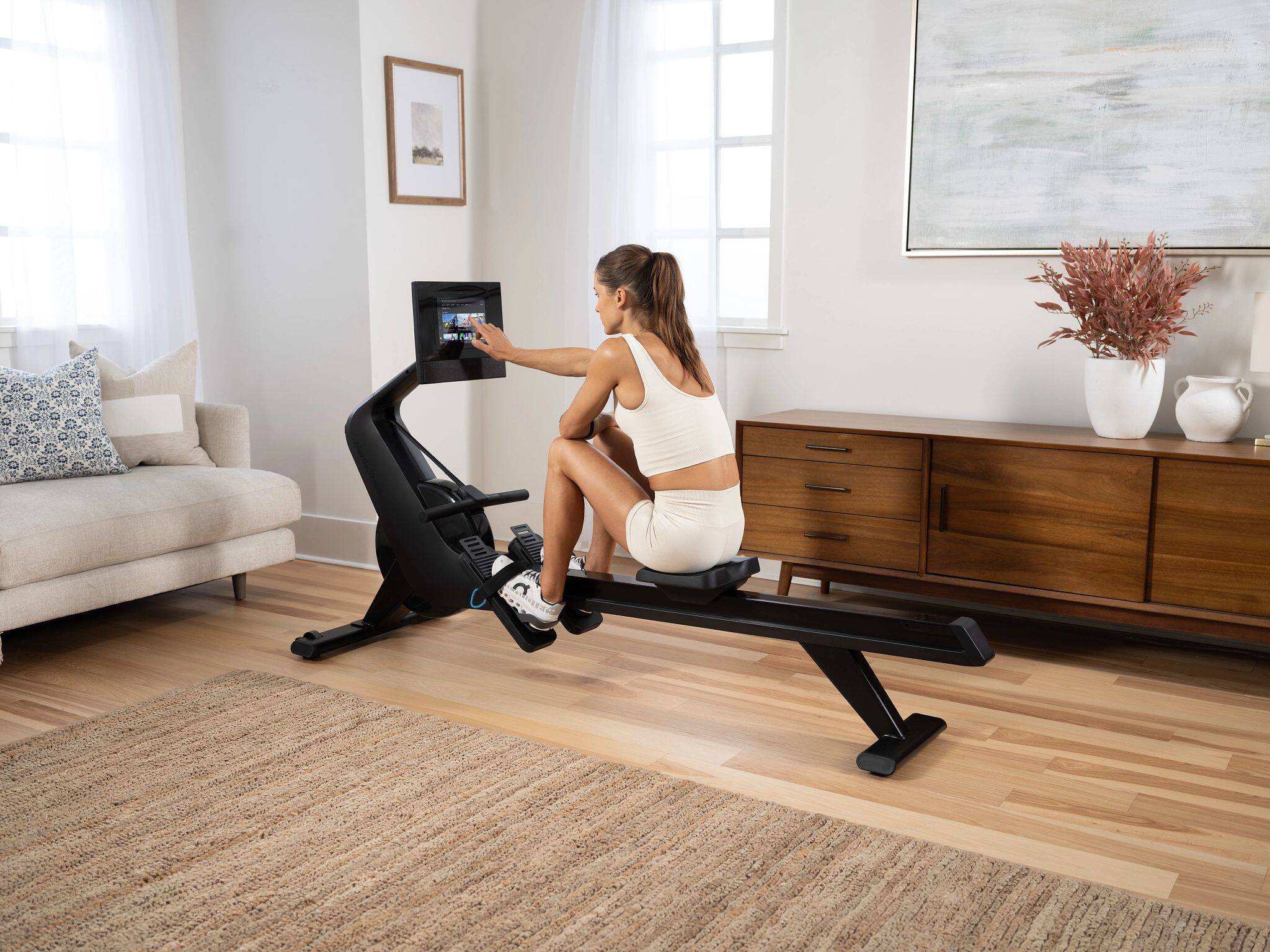 Alt View 19. NordicTrack - NordicTrack RW700 Rower for Interactive, Full-Body Workouts - Black.