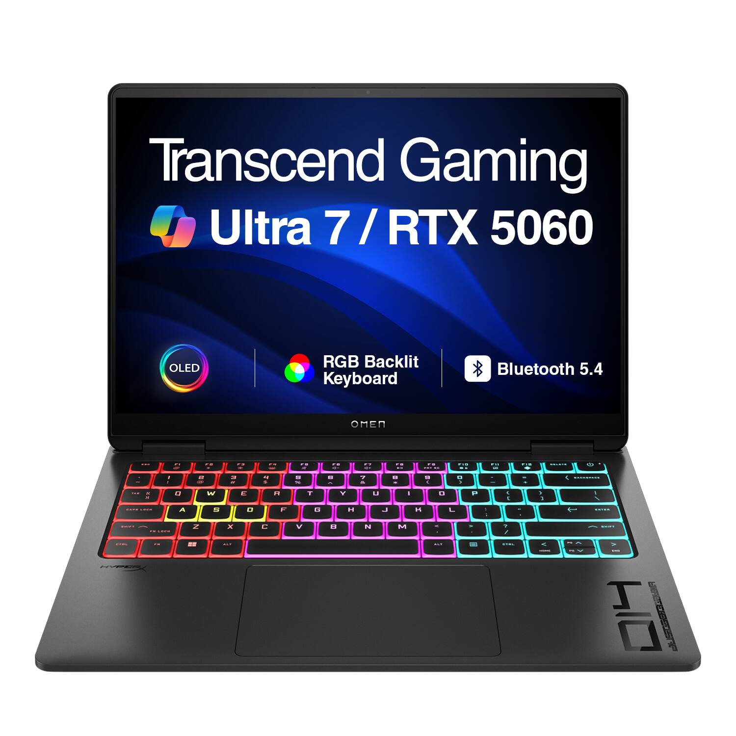 Transcend Gaming Ultra 7 / RTX 5060 OLED RGB Backlit Keyboard Bluetooth 5.4