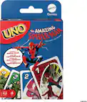 MATTEL Games
UNO the AMAZING SPIDER-MAN
Card Game • Jeu de cartes
Includes a SPECIAL RULE!
Inclut une CARTE SPÉCIALE!
Incluye una REGLA ESPECIAL!
REGRA ESPECIAL!
2-10
7+
HXV08
© MARVEL